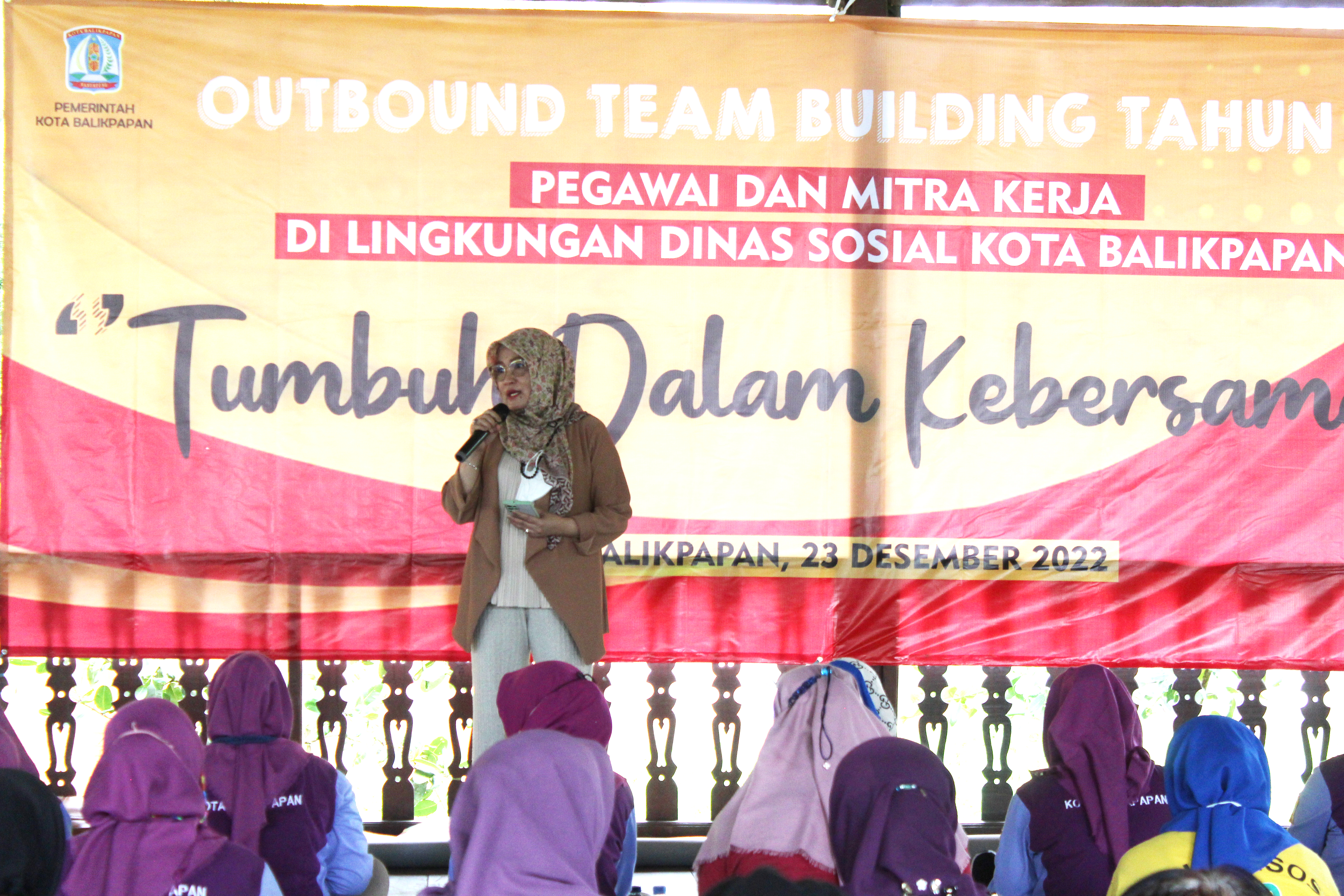 Tumbuh Dalam Kebersamaan, Outbound Dinas Sosial Kota Balikpapan bersama Mitra Kerja Sukses digelar