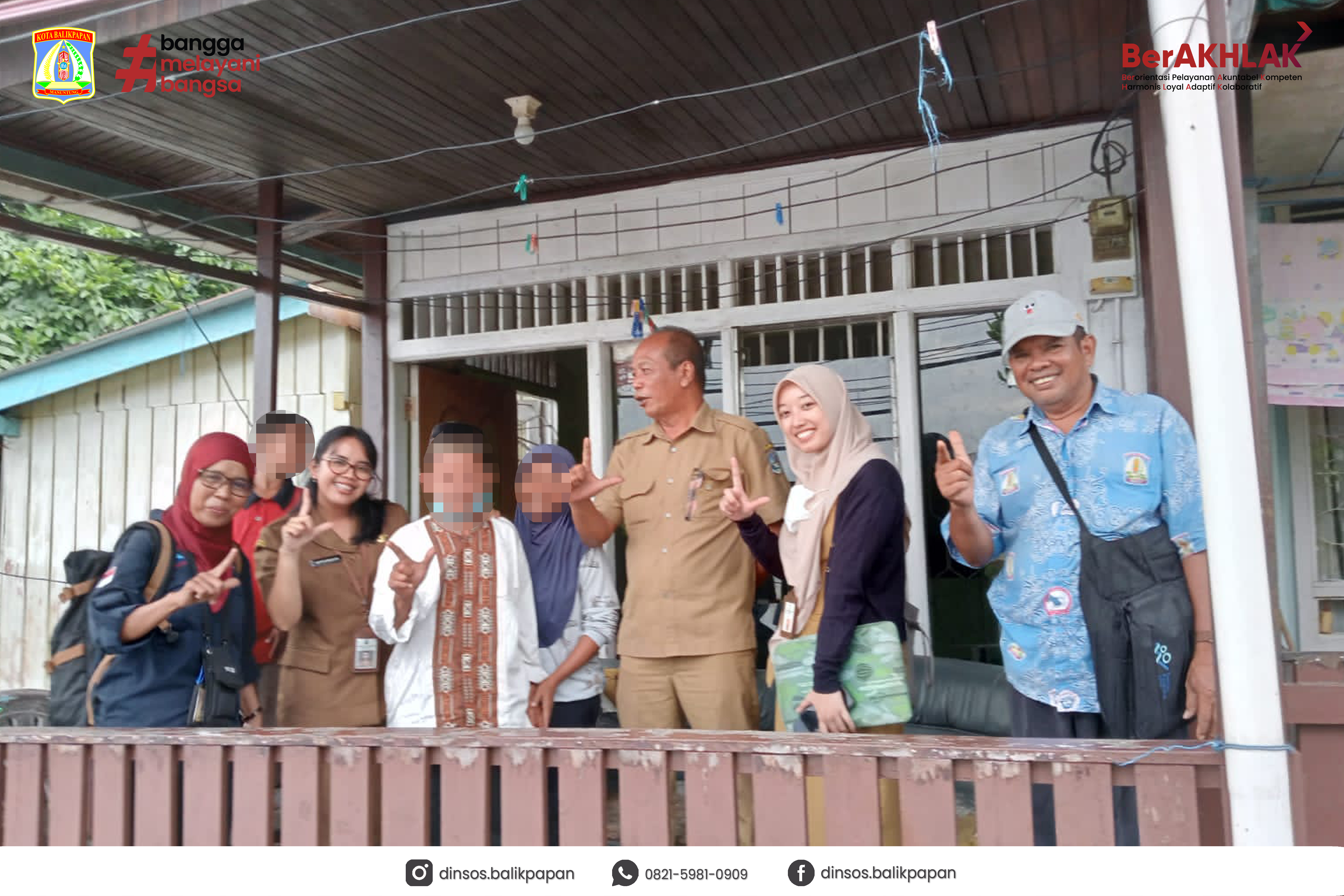 Dinsos Balikpapan Bersama UPT. PSTW Pasuruan Jawa Timur Melakukan Reunifikasi Lansia Kembali Pada Keluarga